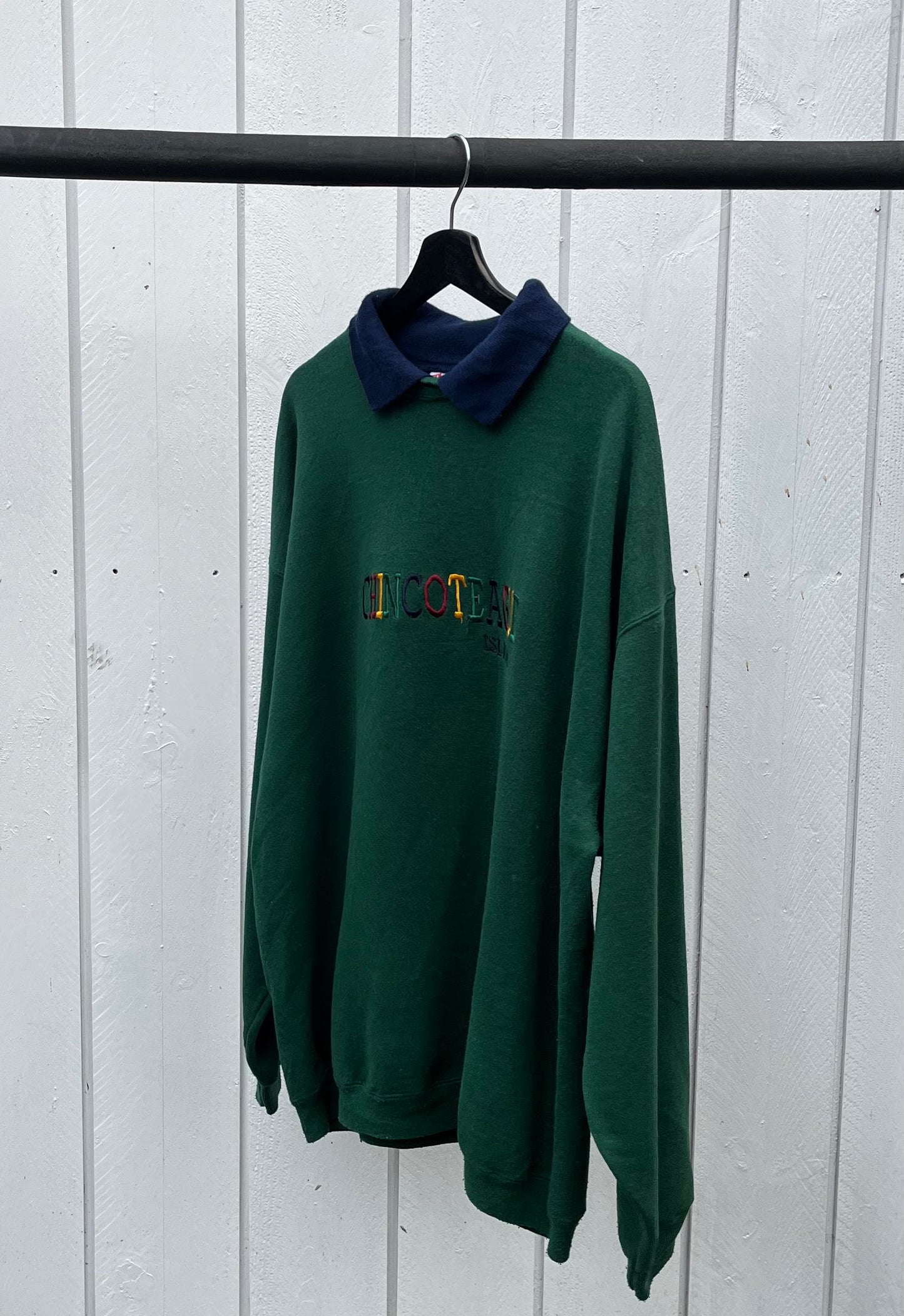CHINCOTEAGUE ISLAND COLLARED SWEATER